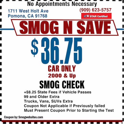 Smog-n-save smog check coupon